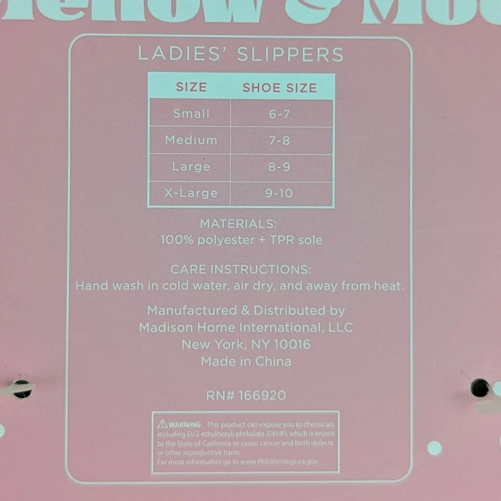 Hearts Slippers Sherpa Upper Fleece Memory Foam Slip On Ivory Pink L (8/9) NWT - Picture 10 of 13